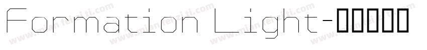 Formation Light字体转换